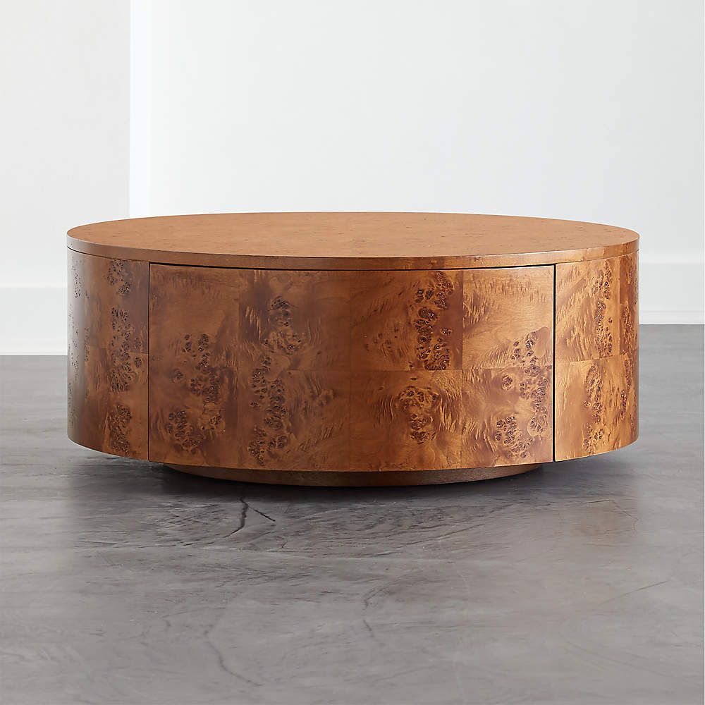 Favorite Wood Rotating Tray Coffee Tables Regarding Burl Rotating Coffee Table + Reviews (View 7 of 20)