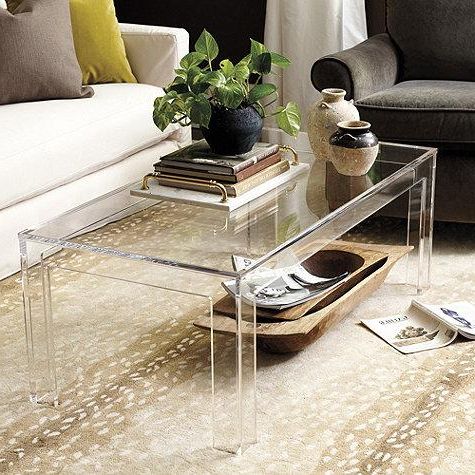 Felicity Clear Acrylic Coffee Table For Favorite Thick Acrylic Coffee Tables (View 5 of 20)