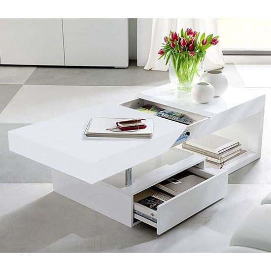 Furniture In Fashion Inside Famous White Storage Coffee Tables (View 7 of 20)