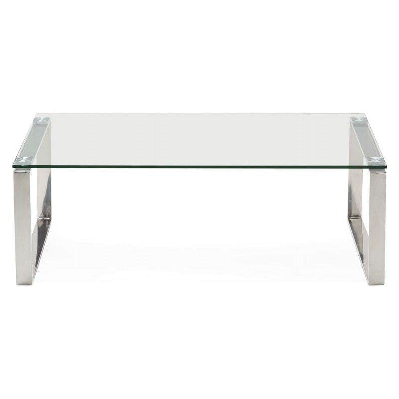 Glass Coffee Table Rectangular Design Betty (transparent) For Fashionable Tempered Glass Coffee Tables (View 13 of 20)