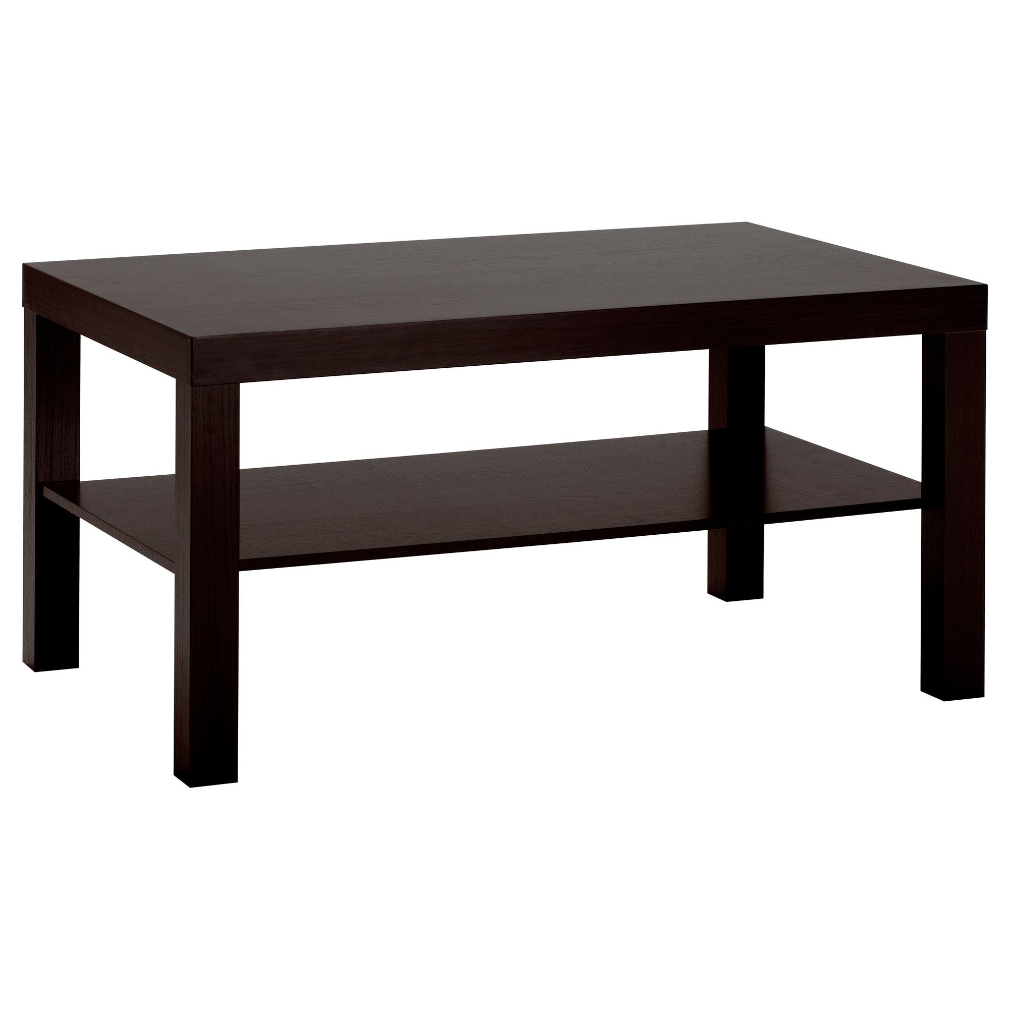Lack Coffee Table Black Brown 90x55 Cm (View 2 of 20)
