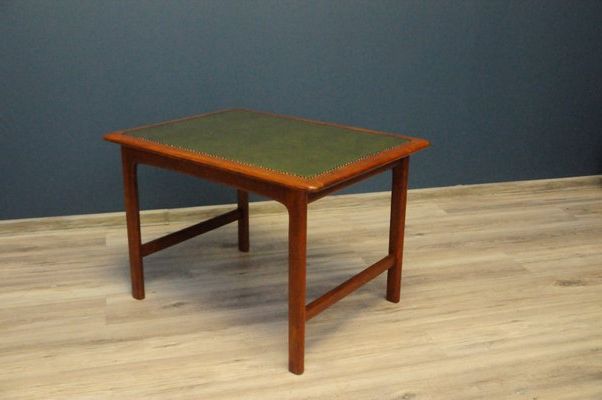 Latest Teak Coffee Tables Pertaining To Teak Coffee Table With Leather Top In Vendita Su Pamono (View 10 of 20)