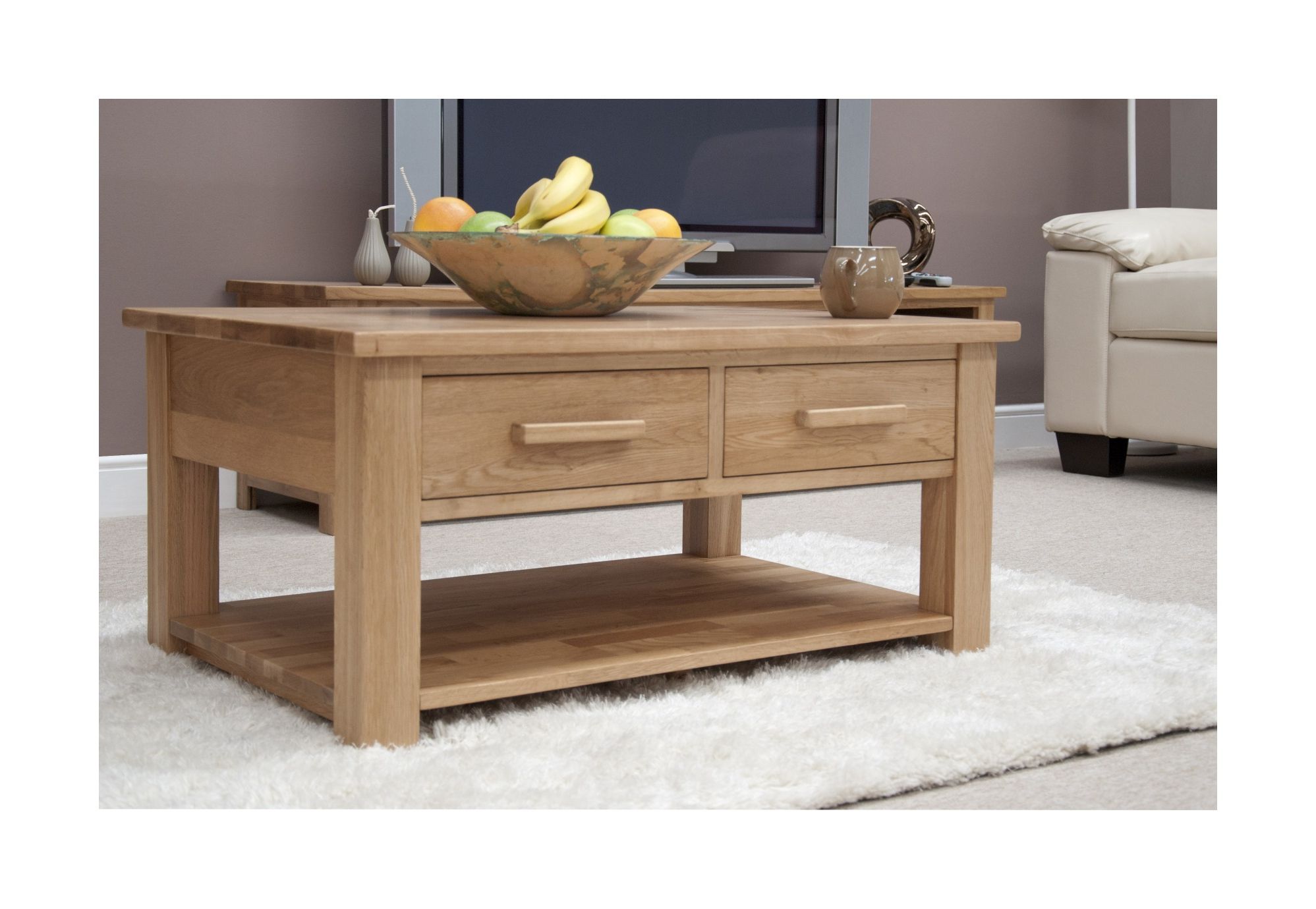 Modern 2 Drawer Coffee Table – Spirit Of Wood Regarding Preferred 2 Drawer Coffee Tables (View 13 of 20)