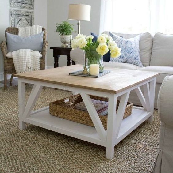 Modern Farmhouse Coffee Table, Coffee  Table, Modern Farmhouse Table Within Well Liked Farmhouse Style Coffee Tables (View 5 of 20)
