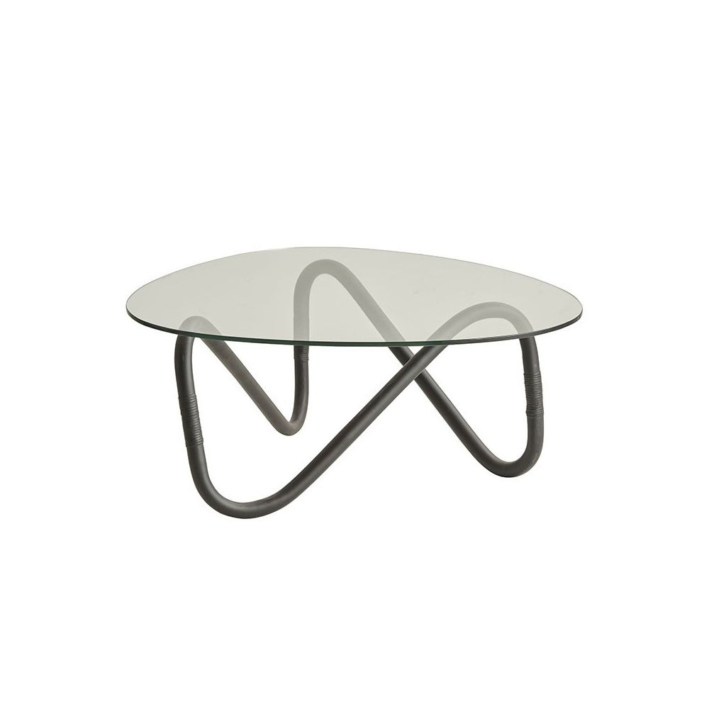 Most Popular Glass Top Coffee Tables With Regard To Living Room Coffee Table With Glass Top  Wave (View 1 of 20)