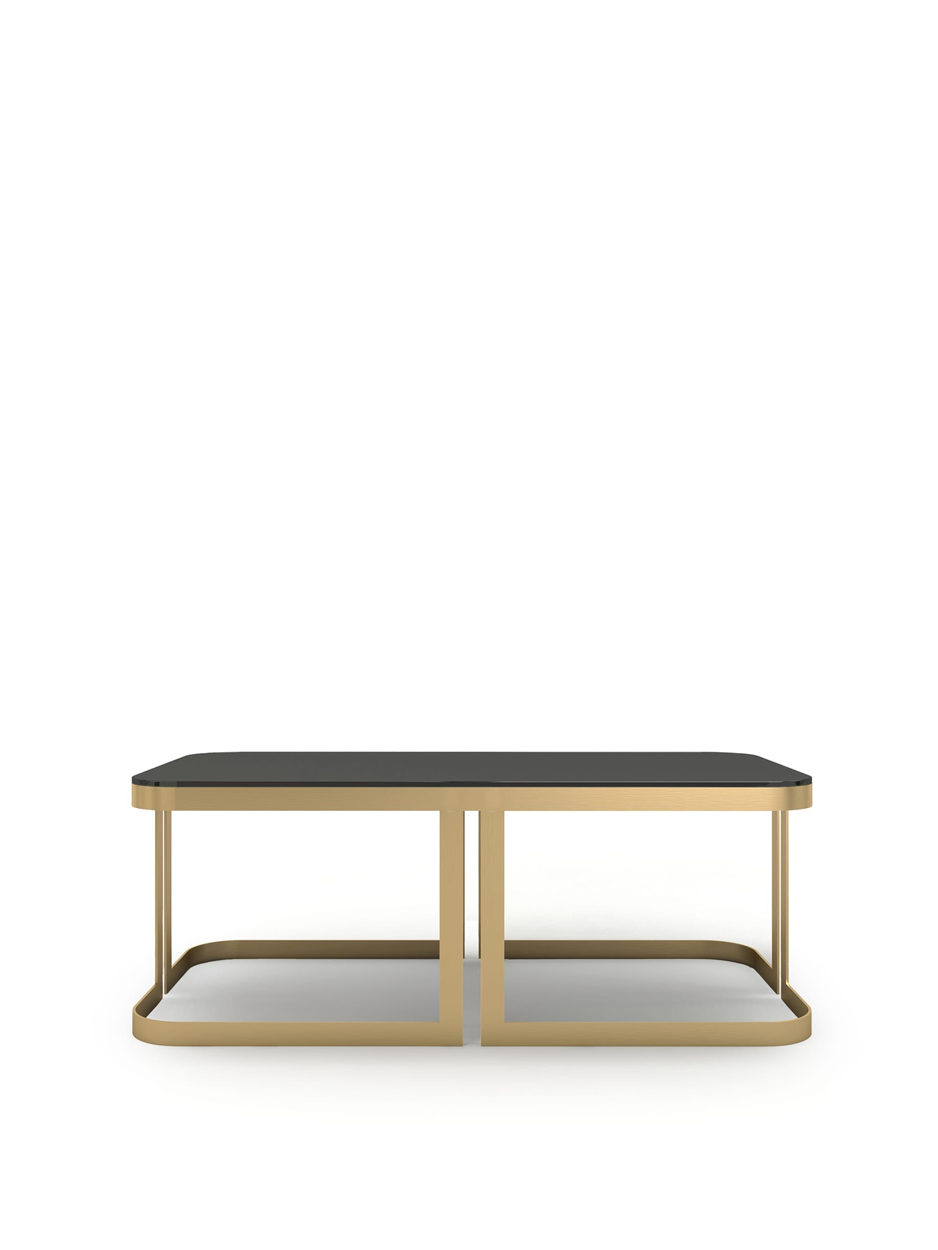 Most Popular Rectangle Coffee Tables Within Clark Rectangular Crystal Coffee Table – Galleria Italia (View 15 of 20)