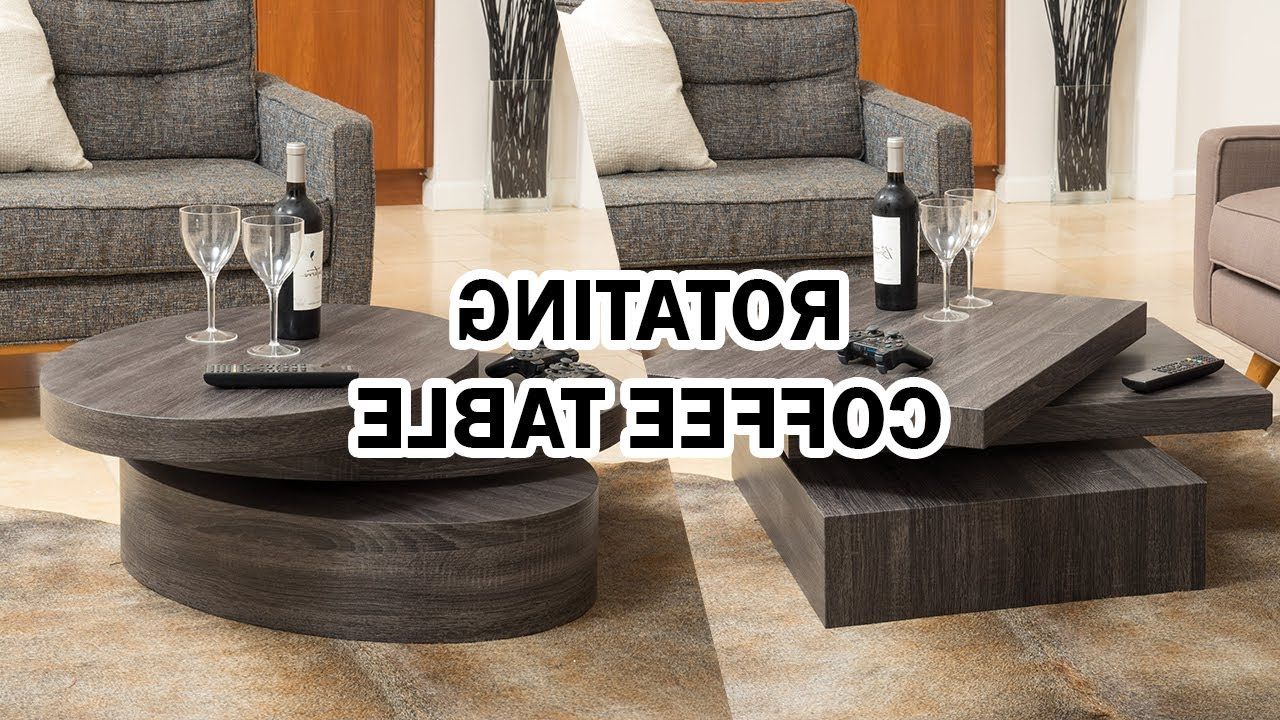 Most Popular Rotating Wood Coffee Tables Regarding Rotating Coffee Table Review – Furniture Home Decor – Youtube (View 10 of 20)
