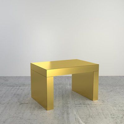 Most Popular Satin Gold Coffee Tables Pertaining To Brushed Gold Gaby Coffee Table Or Benchchapel Petrassi For Sale At  Pamono (View 16 of 20)