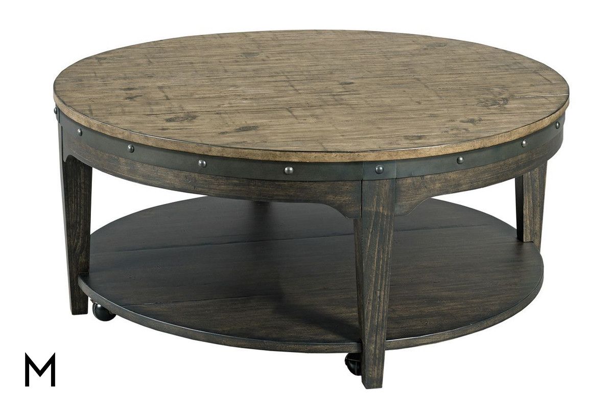 Most Recent Round Industrial Coffee Tables With Round Industrial Cocktail Table (View 13 of 20)