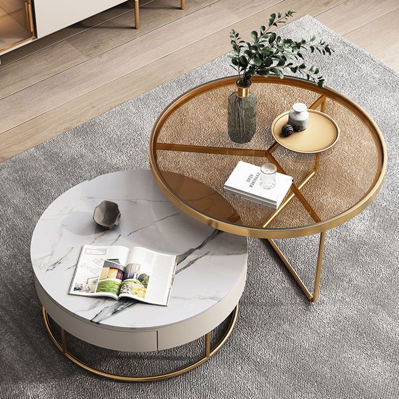 Most Up To Date Modern Round Coffee Tables Inside Luxury Round Coffee Table Set (View 15 of 20)