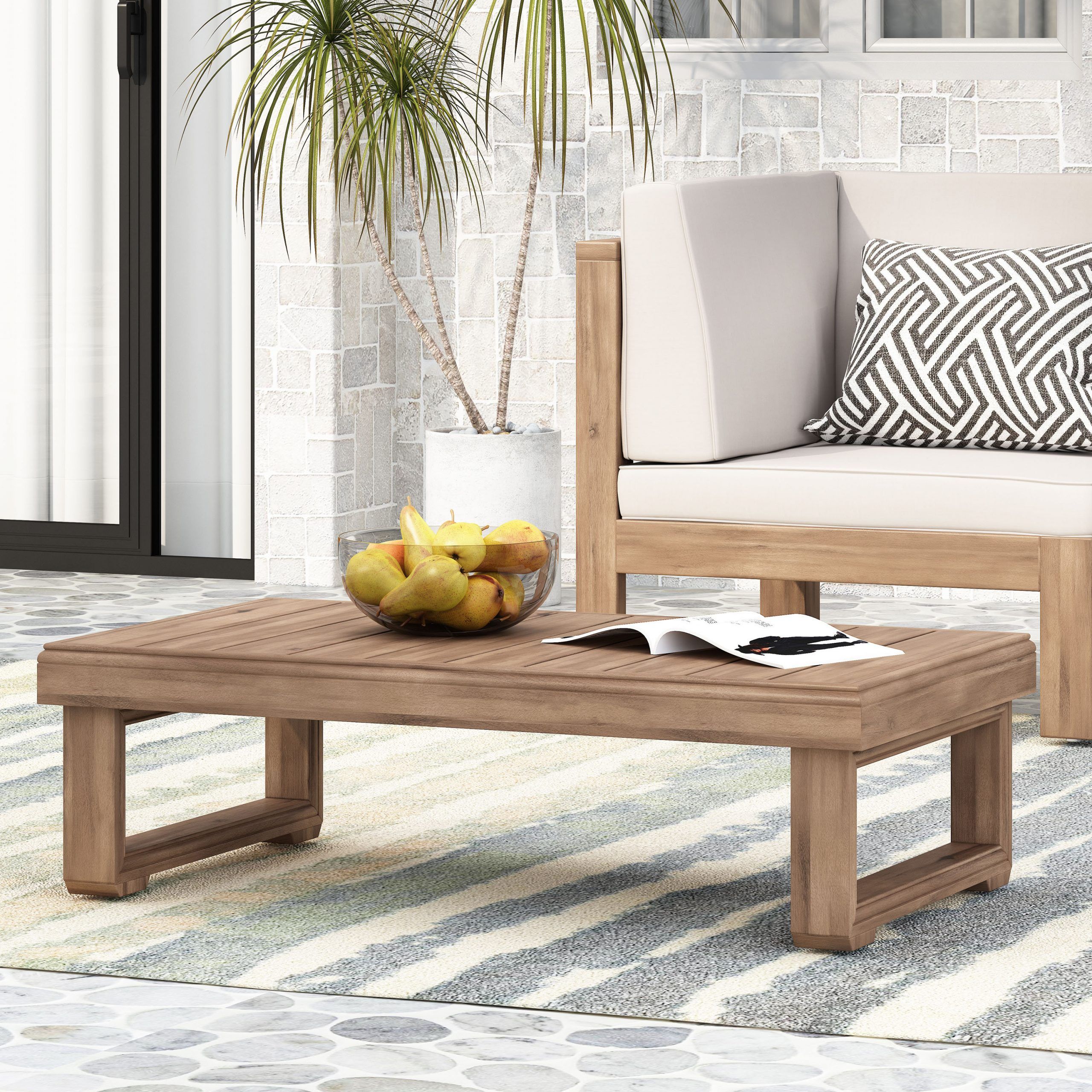 Nfusion Acacia Solid Wood Coffee Table (View 10 of 20)
