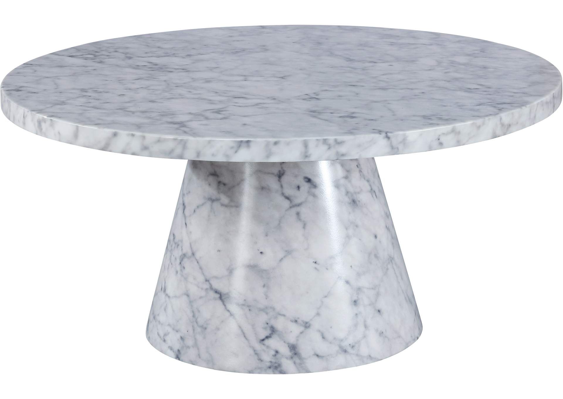 Omni White Faux Marble Coffee Table Best Buy Furniture And Mattress Inside Newest White Faux Marble Coffee Tables (View 6 of 20)