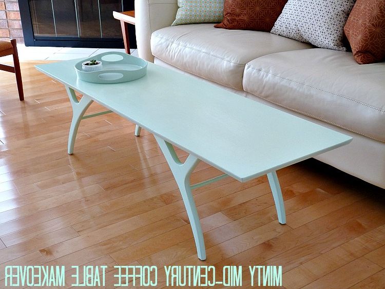 Paint A Mid Century Coffee Table Mint (View 15 of 20)