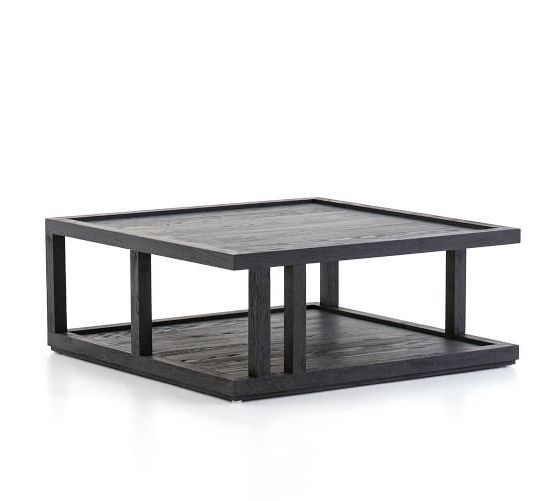 Pottery Barn Pertaining To Newest Black Square Coffee Tables (View 6 of 20)