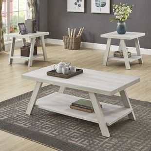 Preferred Off White Wood Coffee Tables Inside Off White Coffee Table Sets (View 5 of 20)