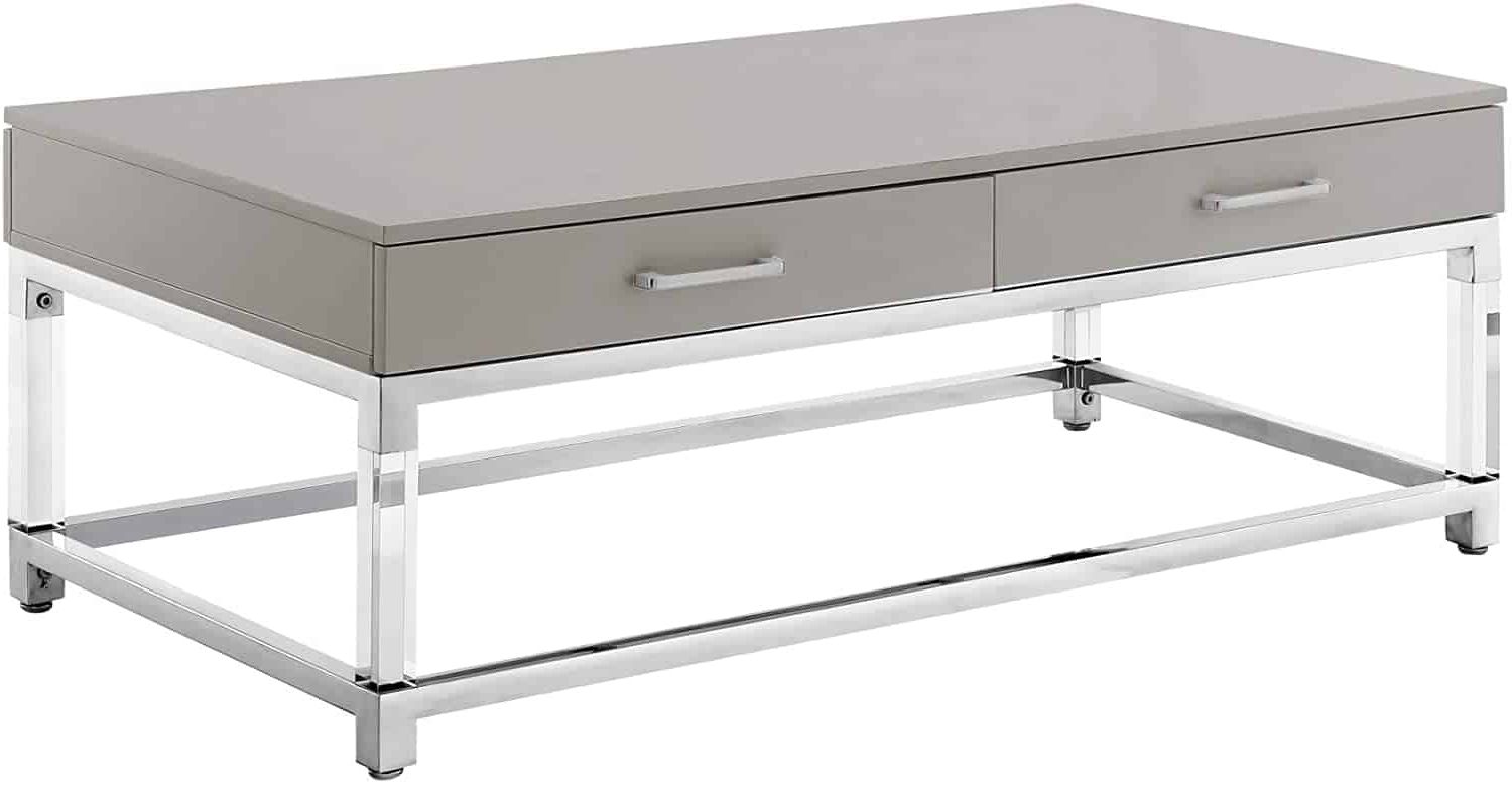 Recent Stainless Steel And Acrylic Coffee Tables Within Solid And Clear Combination – Decor Snob (View 16 of 20)