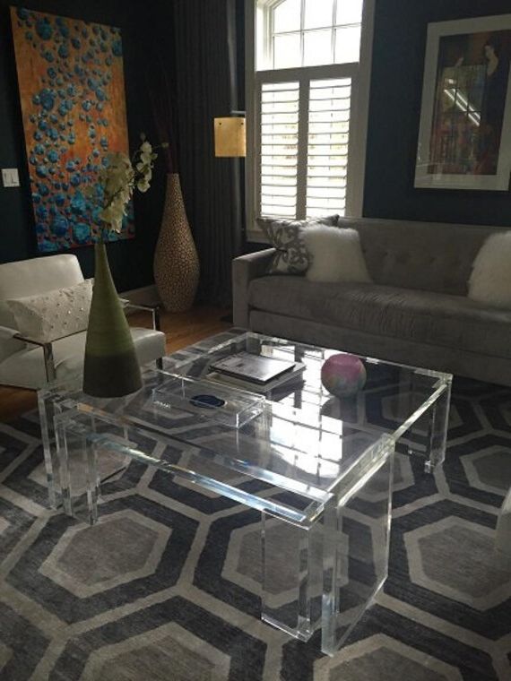 Recent Thick Acrylic Coffee Tables For Acrylic Coffee Table  (View 7 of 20)