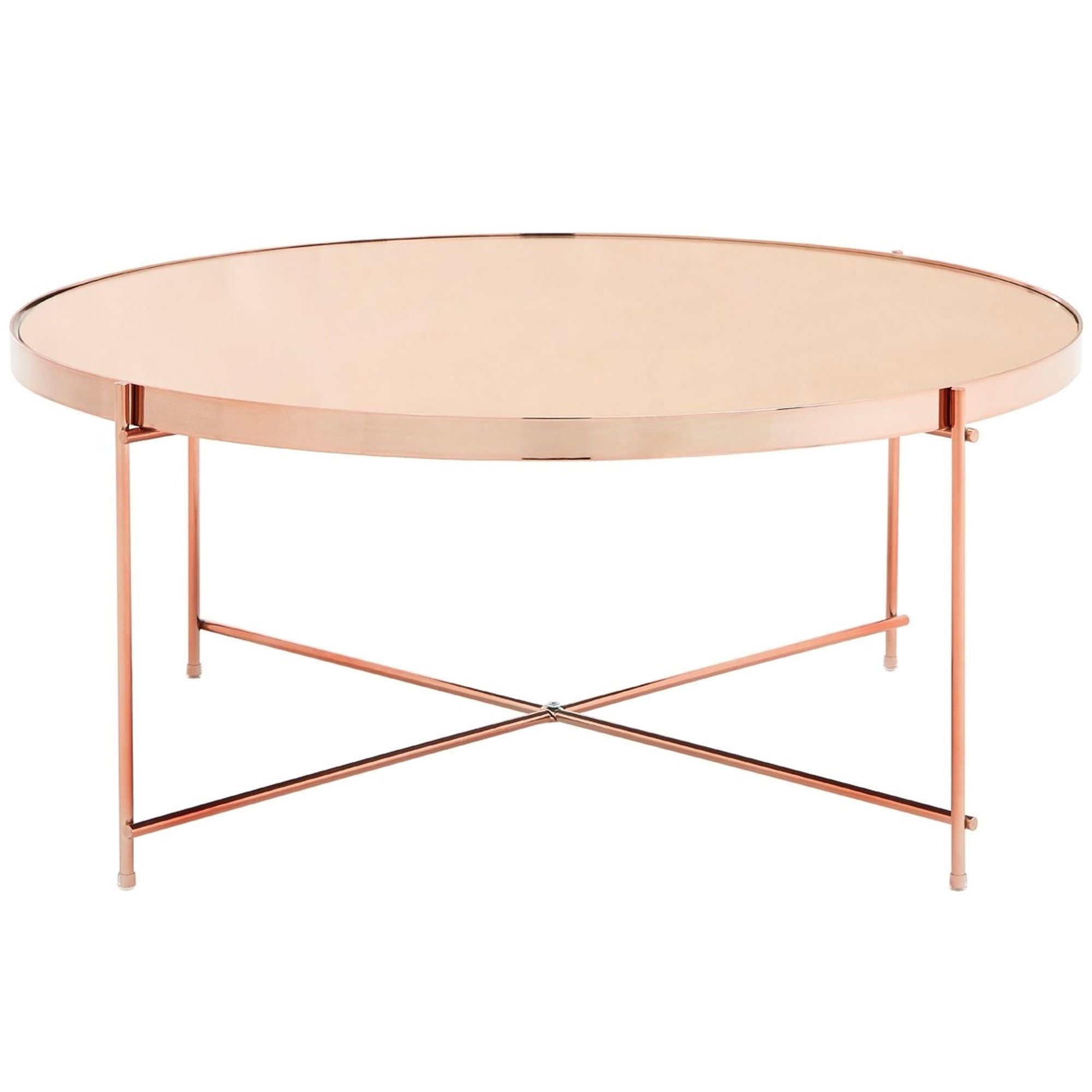 Rose Gold Round Allure Coffee Table (View 3 of 20)