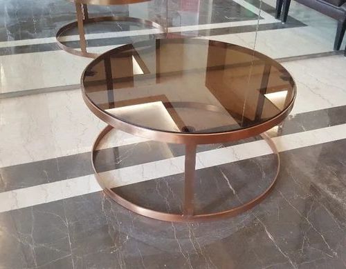 Rose Gold Round Coffee Table, Diameter: 30 Inch At Rs 9500 In Mumbai (View 12 of 20)