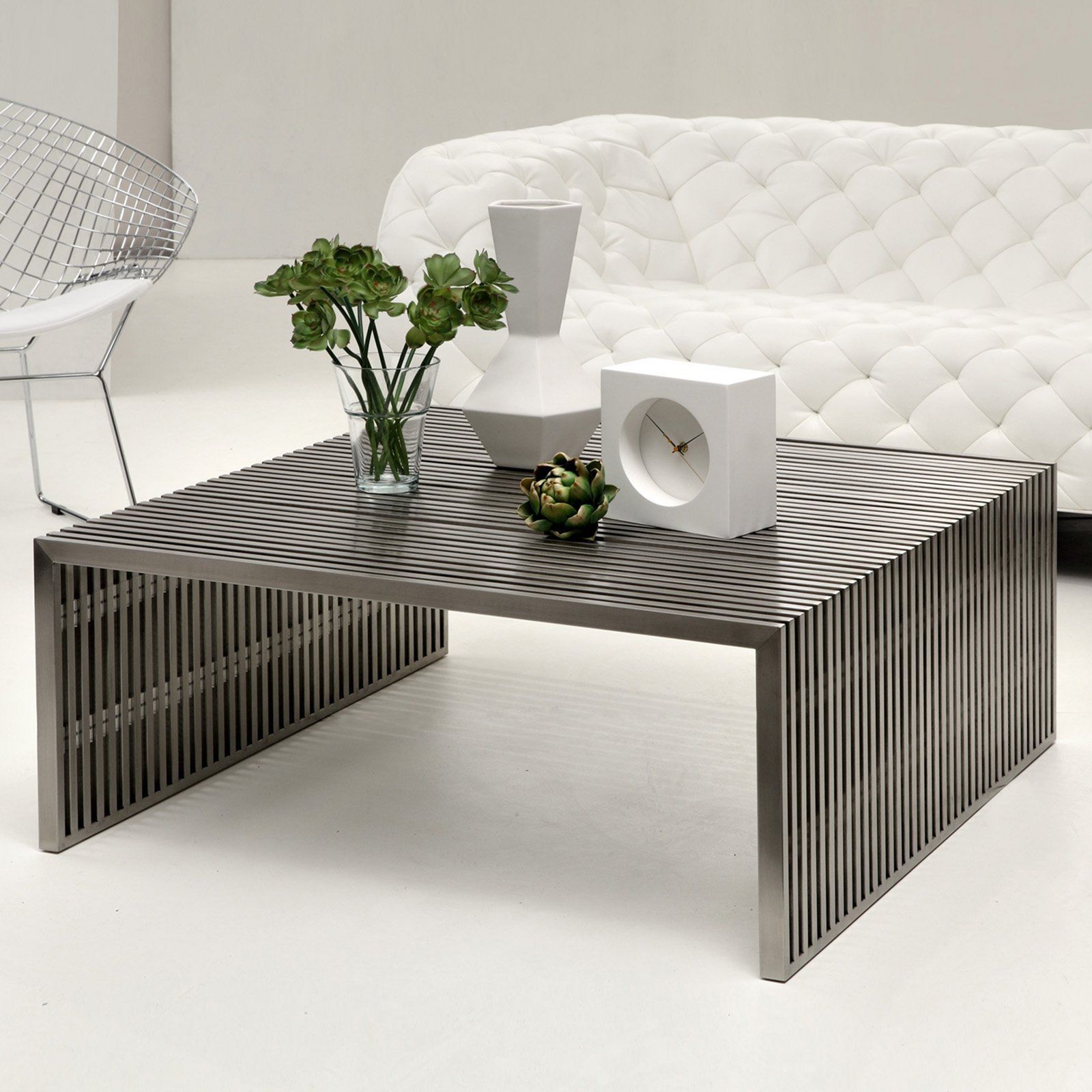 Stainless Steel Coffee Tables – Ideas On Foter Pertaining To Current Brushed Stainless Steel Coffee Tables (View 8 of 20)
