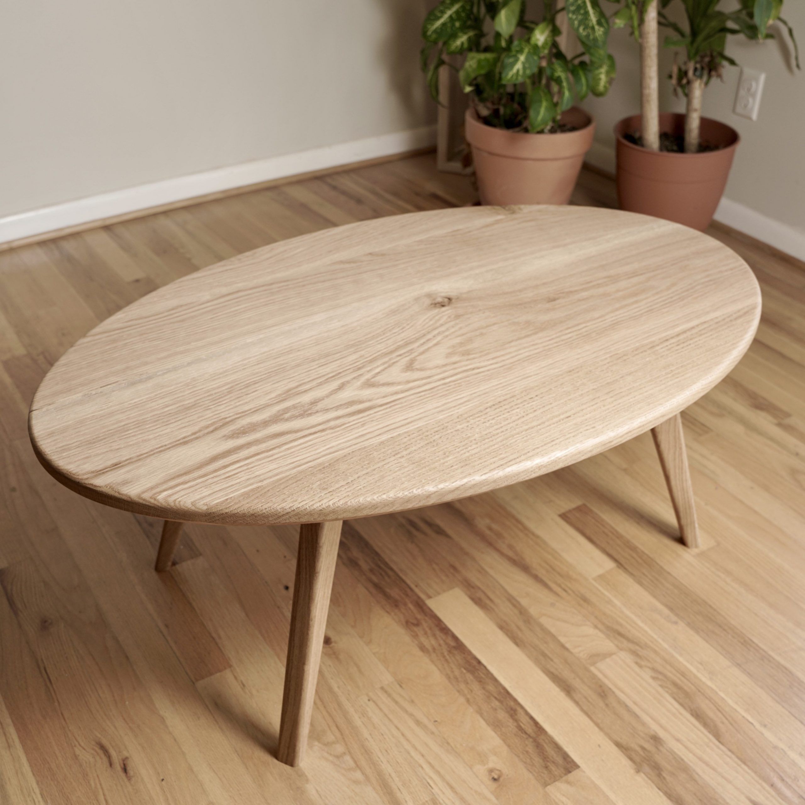 Trendy Scandinavian Coffee Tables Within Oval Scandinavian Coffee Table – Etsy (View 7 of 20)