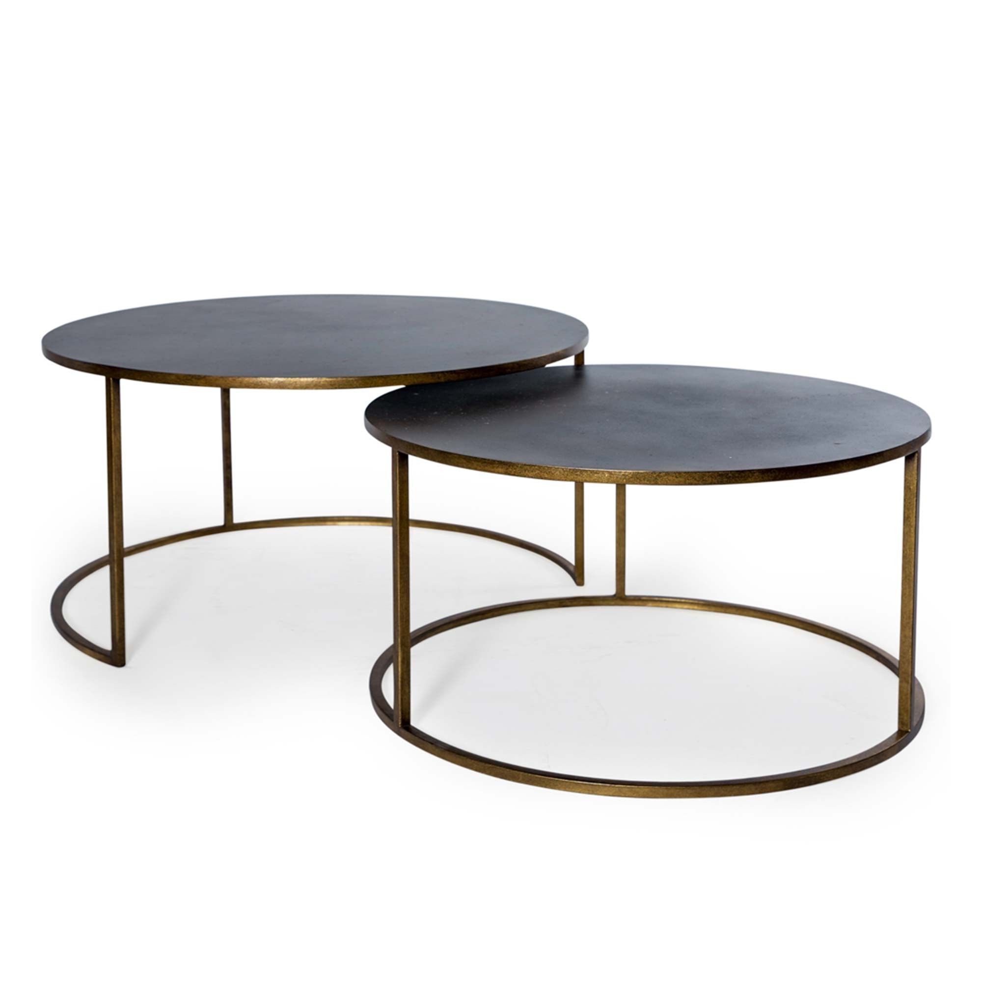 Well Known Bronze Metal Coffee Tables In Nest Of 2 Antique Gold And Bronze Metal Coffee Tables (View 11 of 20)