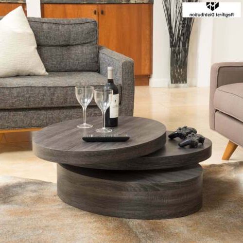Well Known Oval Mod Rotating Coffee Tables With Regard To Hale C Oval Mod Rotating Wood Coffee Tablechristopher Knight Home (View 3 of 20)