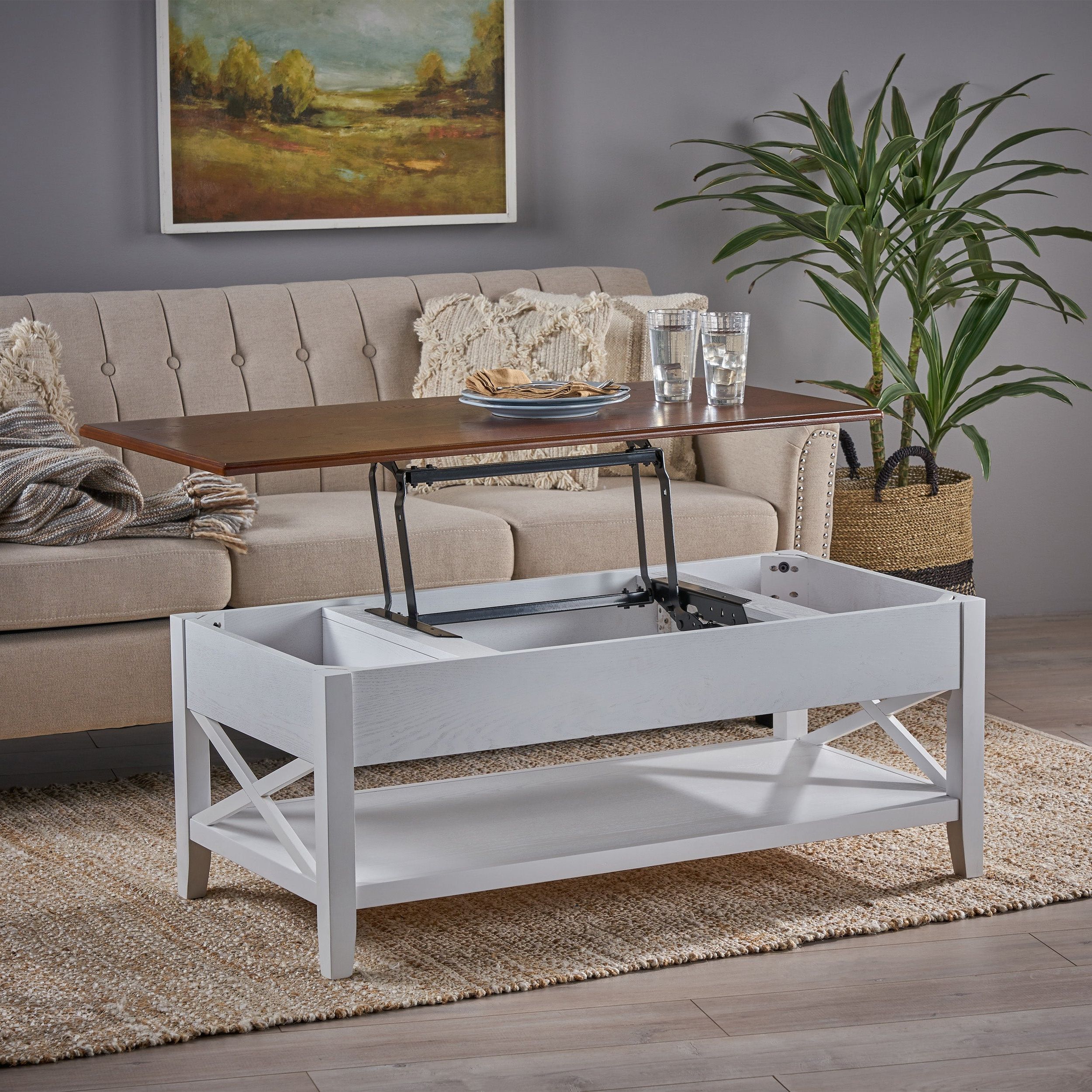 Well Liked Lift Top Coffee Tables With Regard To Decatur Farmhouse Lift Top Coffee Tablechristopher Knight Home – On  Sale – Overstock –  (View 6 of 20)