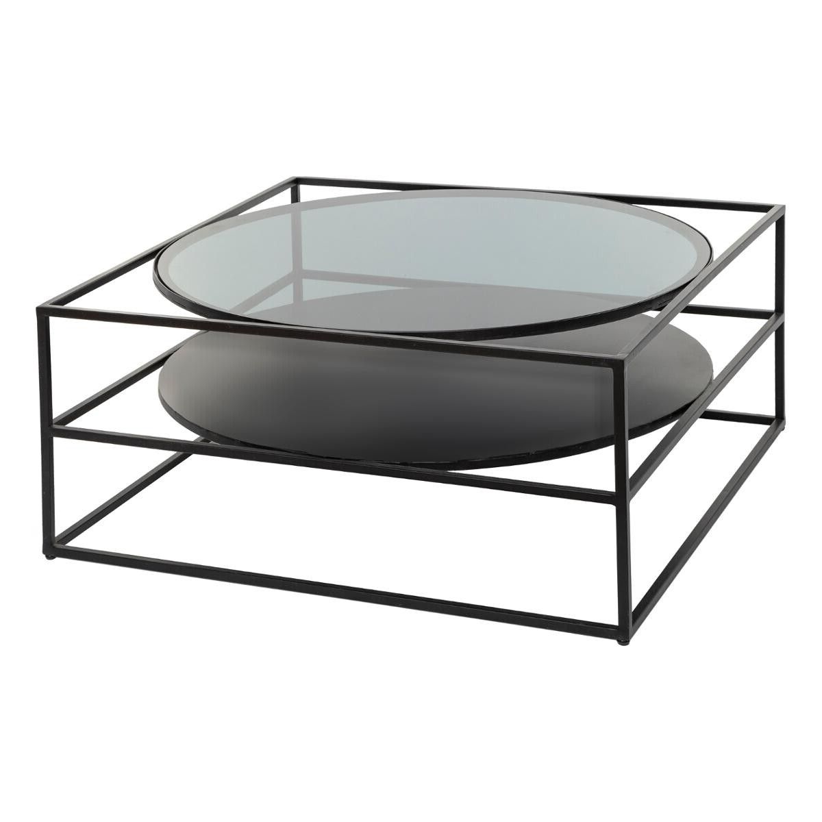 Yoho Coffee Table With Tempered Glass Top 90 X 90 Cm – Atmosphera Official  Website Throughout Most Current Tempered Glass Coffee Tables (View 4 of 20)