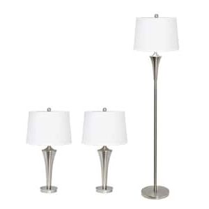 3 Light – Lamp Sets – Lamps – The Home Depot With 3 Piece Set Floor Lamps (View 18 of 20)