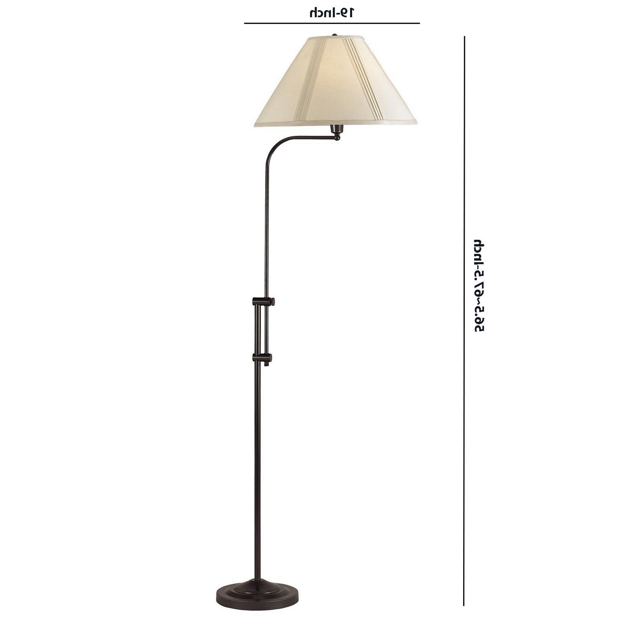 3 Way Metal Floor Lamp With And Adjustable Height Mechanism, Bronze –  Overstock – 31684760 With Regard To Adjustable Height Floor Lamps (View 1 of 20)