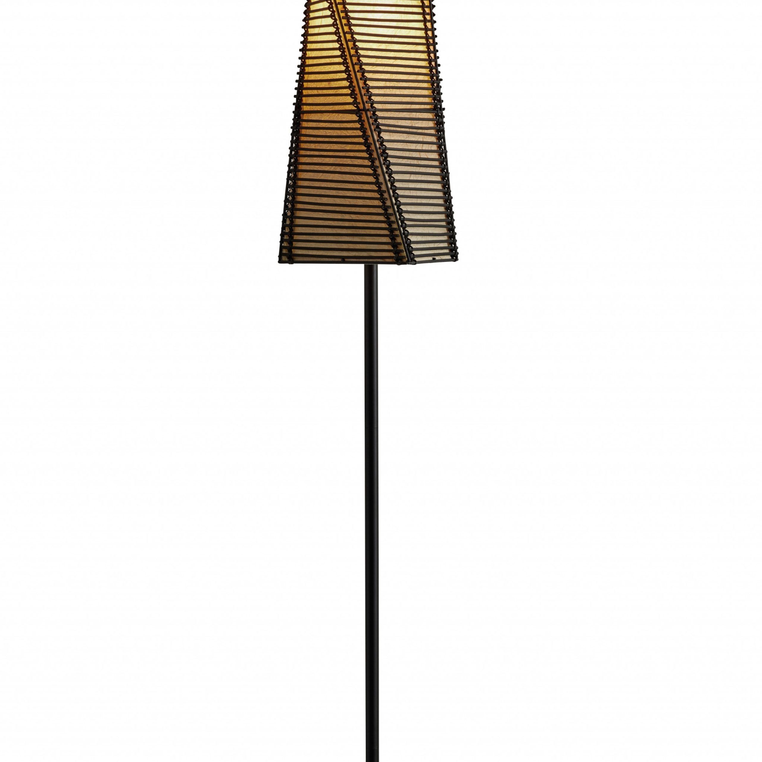 68" Black Novelty Floor Lamp With White Novelty Shade Regarding 68 Inch Floor Lamps (View 10 of 20)