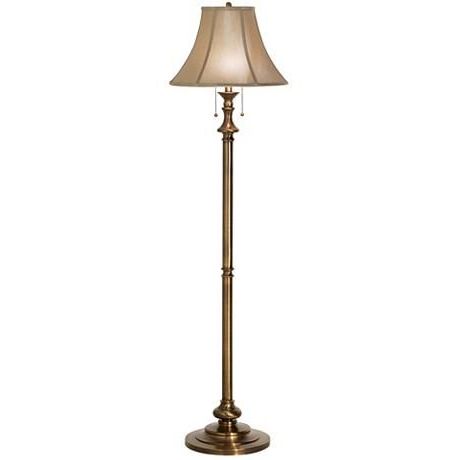 Antique Brass Finish Double Pull Chain Floor Lamp – #38938 | Lamps Plus | Floor  Lamp, Floor Lamps Living Room, Lamp Regarding Floor Lamps With Dual Pull Chains (View 3 of 20)