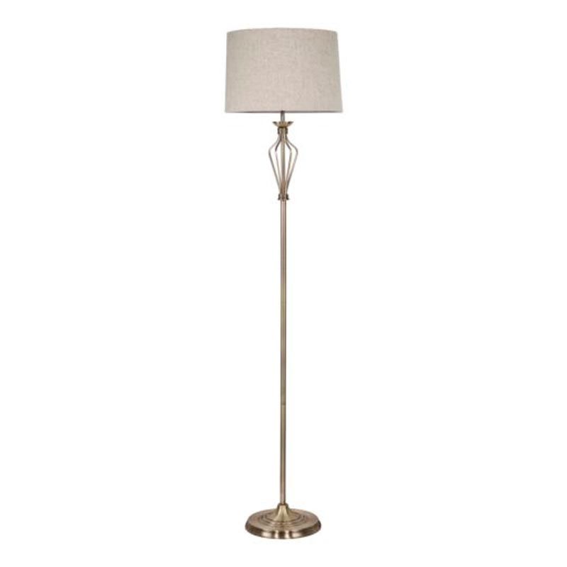 Antique Brass Floor Lamp – House Of Lights, Wicklow / Dublin Within Brass Floor Lamps (View 7 of 20)