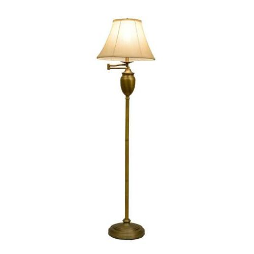 Antique Brass Swing Arm Floor Lamp 59 In (View 7 of 20)