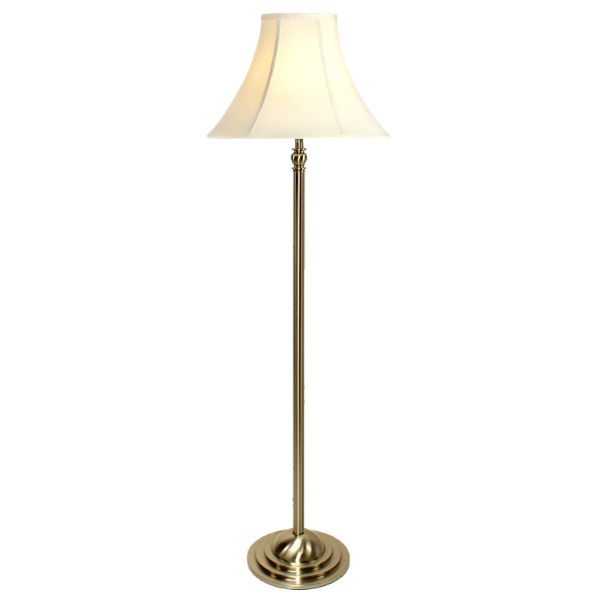 Art Deco Floor Lamp – Satin Brass | With Regard To Satin Brass Floor Lamps (View 14 of 20)