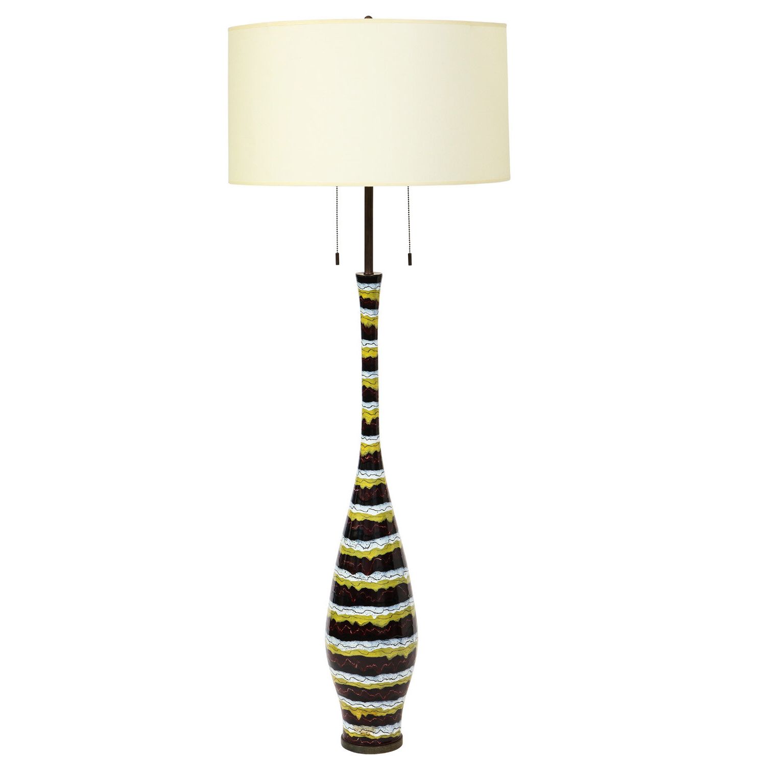 Artisan Italian Ceramic Floor Lamp 1950s — Lobel Modern Nyc For 75 Inch Floor Lamps (View 5 of 20)