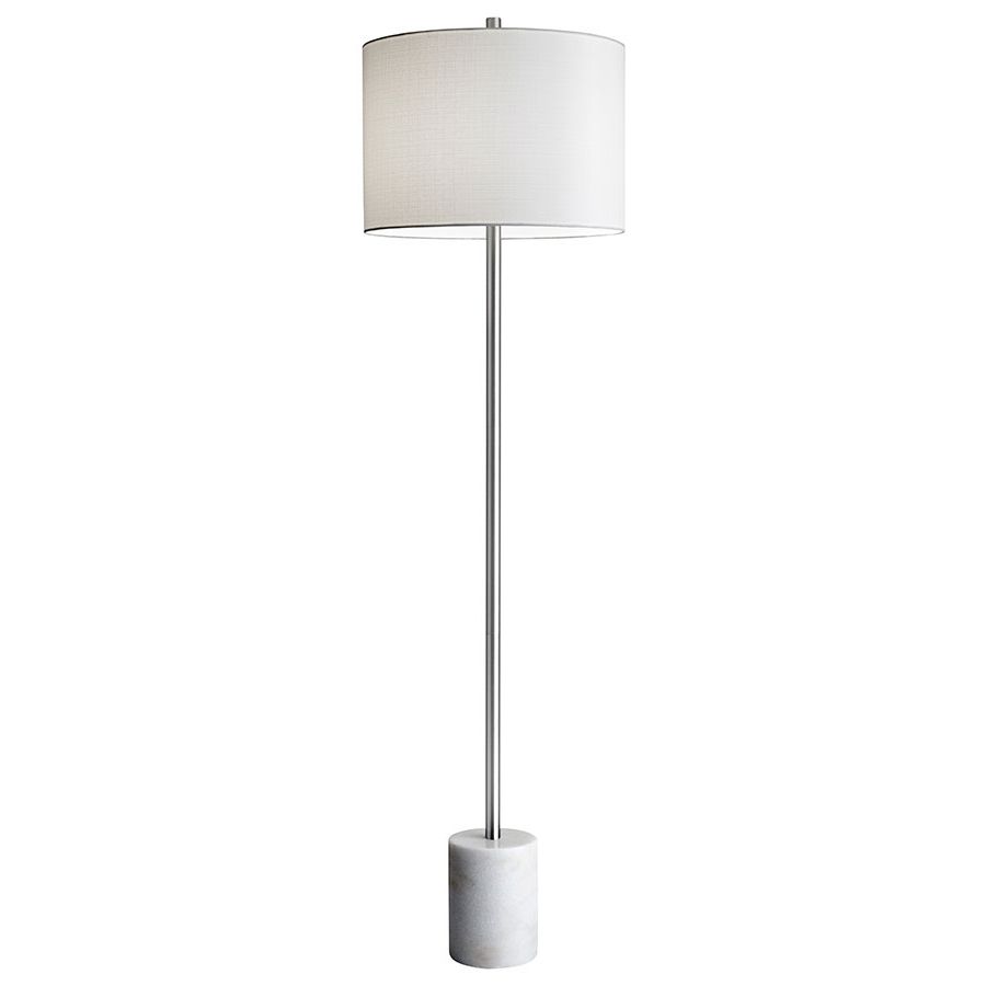 Ballard White Modern Floor Lamp | Eurway Furniture Intended For Marble Base Floor Lamps (View 14 of 20)