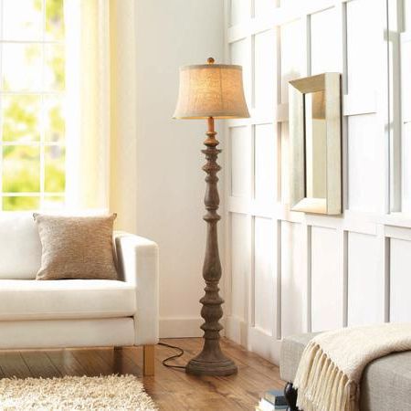 Better Homes And Gardens Rustic Floor Lamp, Distressed Wood –  Gmsa1/store: Goulds Marketing Services Llc Intended For Rustic Floor Lamps (View 16 of 20)