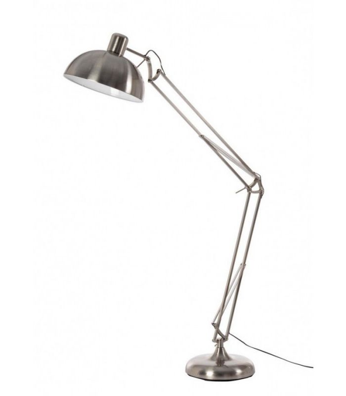 Big Satin Steel Floor Lamp H180 Pertaining To Stainless Steel Floor Lamps (View 2 of 20)