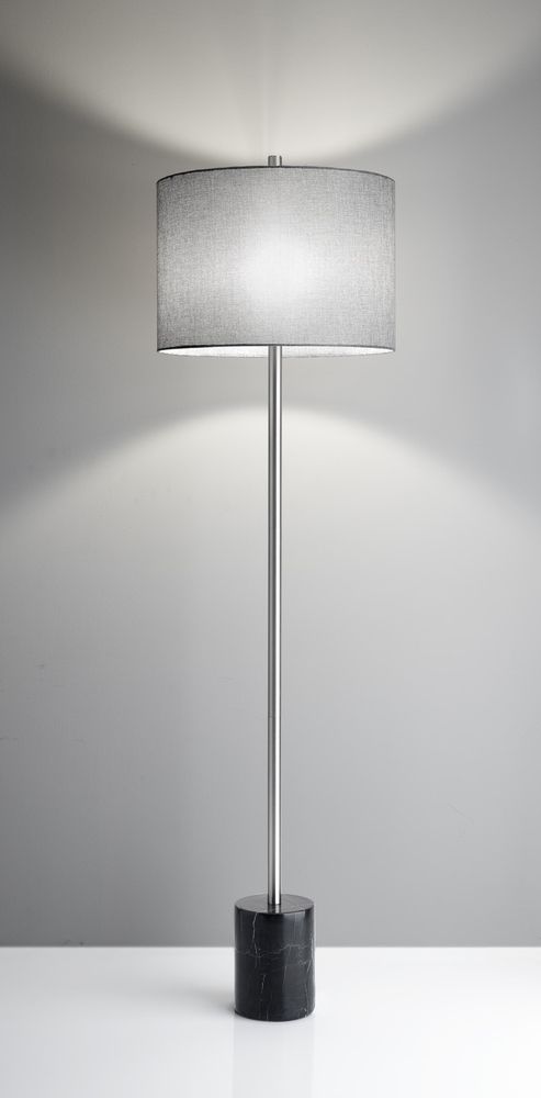 Blythe Floor Lamp : 6v712 | Kuhl Lighting Inside Grey Textured Floor Lamps (View 18 of 20)