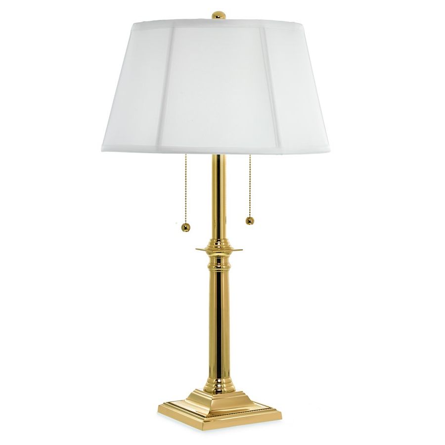Brass Double Pull Chain Table Lamp | Brass Lamps | Luxury Lamps | Home  Decor | Scullyandscully Intended For Floor Lamps With Dual Pull Chains (View 8 of 20)