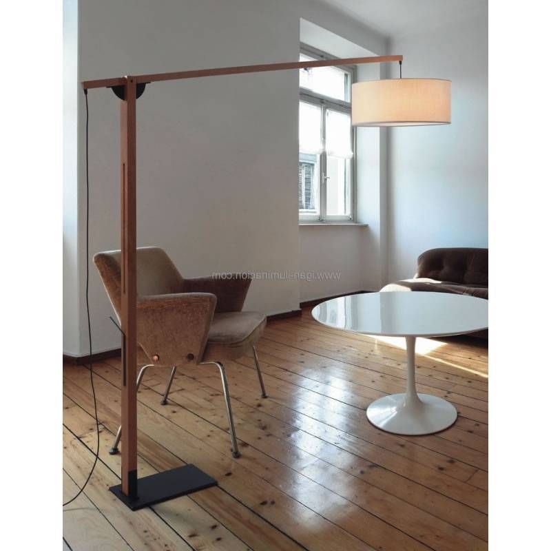 Brilliance Mastil Floor Lamp 3l E27 Pine Wood (View 4 of 20)