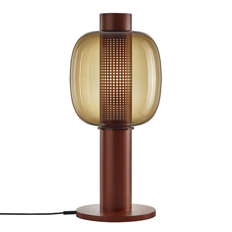 Brokis Floor Lamp Bonbori Large Pc1165 (smoke Brown, Copper Base – Glass  And Painted Metal) – Myareadesign (View 2 of 20)