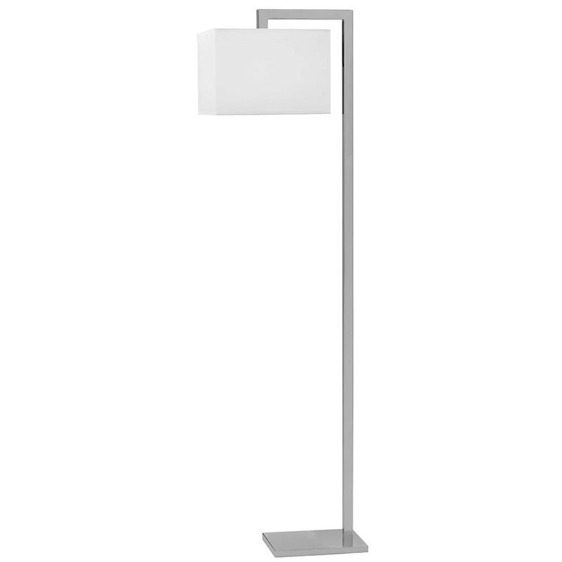 Brushed Nickel Angular Metal Floor Lamp – R&s Robertson With Brushed Nickel Floor Lamps (View 5 of 20)