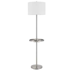 Brushed Steel – Floor Lamps – Lamps – The Home Depot With Metal Brushed Floor Lamps (View 12 of 20)