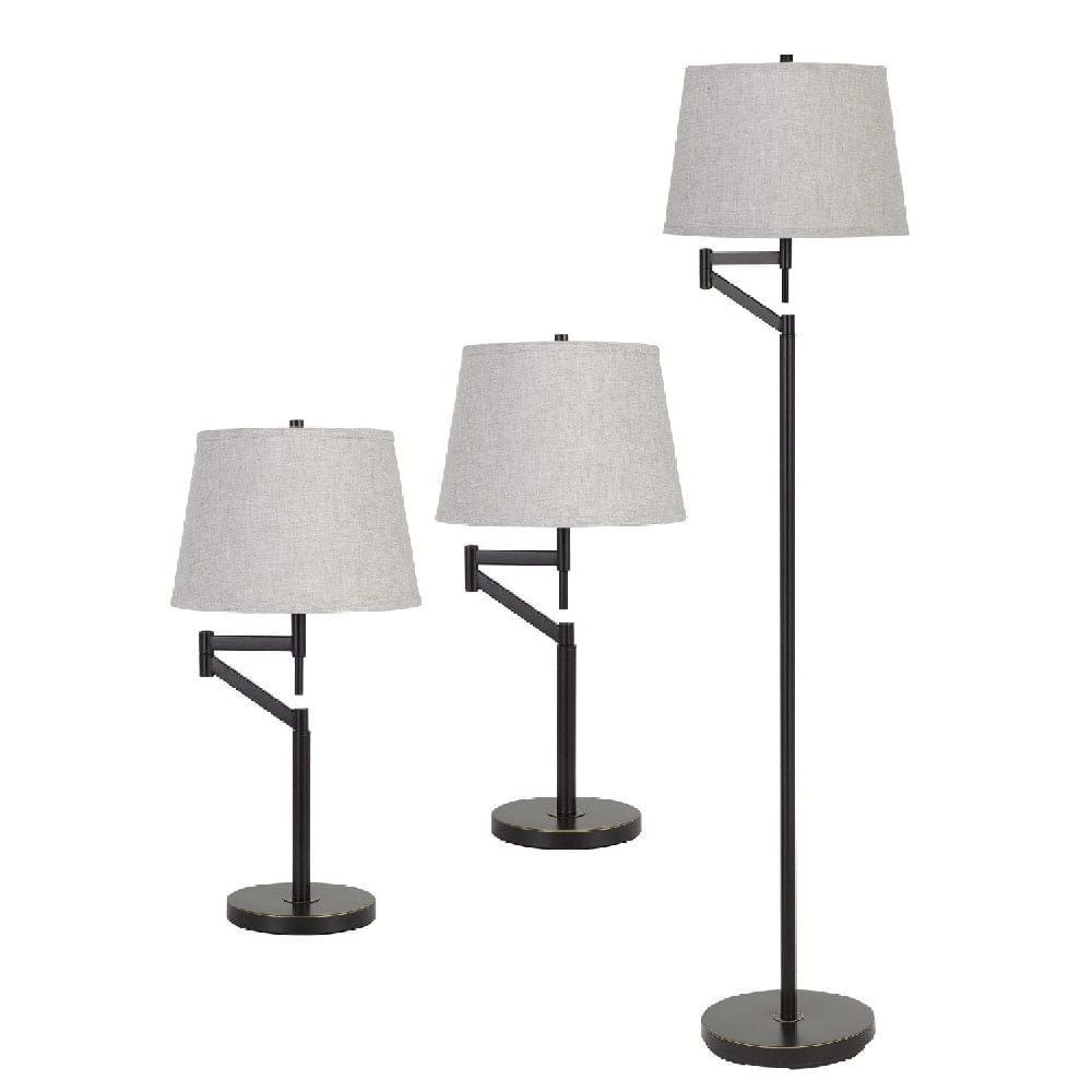 Buy 72 Inch Adjusting Floor Lamp, Table Lamps, Set Of 3, Blackcasagear  Home | Casagear Intended For 72 Inch Floor Lamps (View 17 of 20)