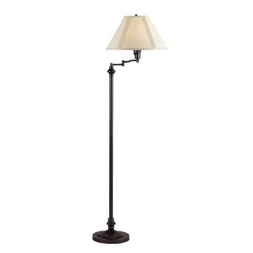 Cal Lighting Swing Arm 59" Height Metal Floor Lamp, Dark Bronze – Bo 314 Db  | Ebay Pertaining To Adjustble Arm Floor Lamps (View 3 of 20)
