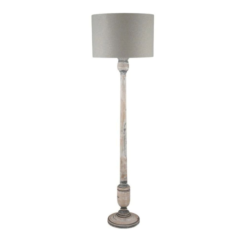 Captiva Grey And White Wash Mango Wood Floor Lamp With Regard To Mango Wood Floor Lamps (View 16 of 20)