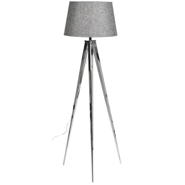 Chrome Tripod Floor Lamp | It0205862 For Silver Chrome Floor Lamps (View 15 of 20)